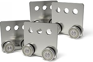 Hi Flame 4 Wheel Trolley Assembly, Four Bearing Trolley Assembly for Taller Strut Channel or All 1-5/8" Channel(Pack of 1)