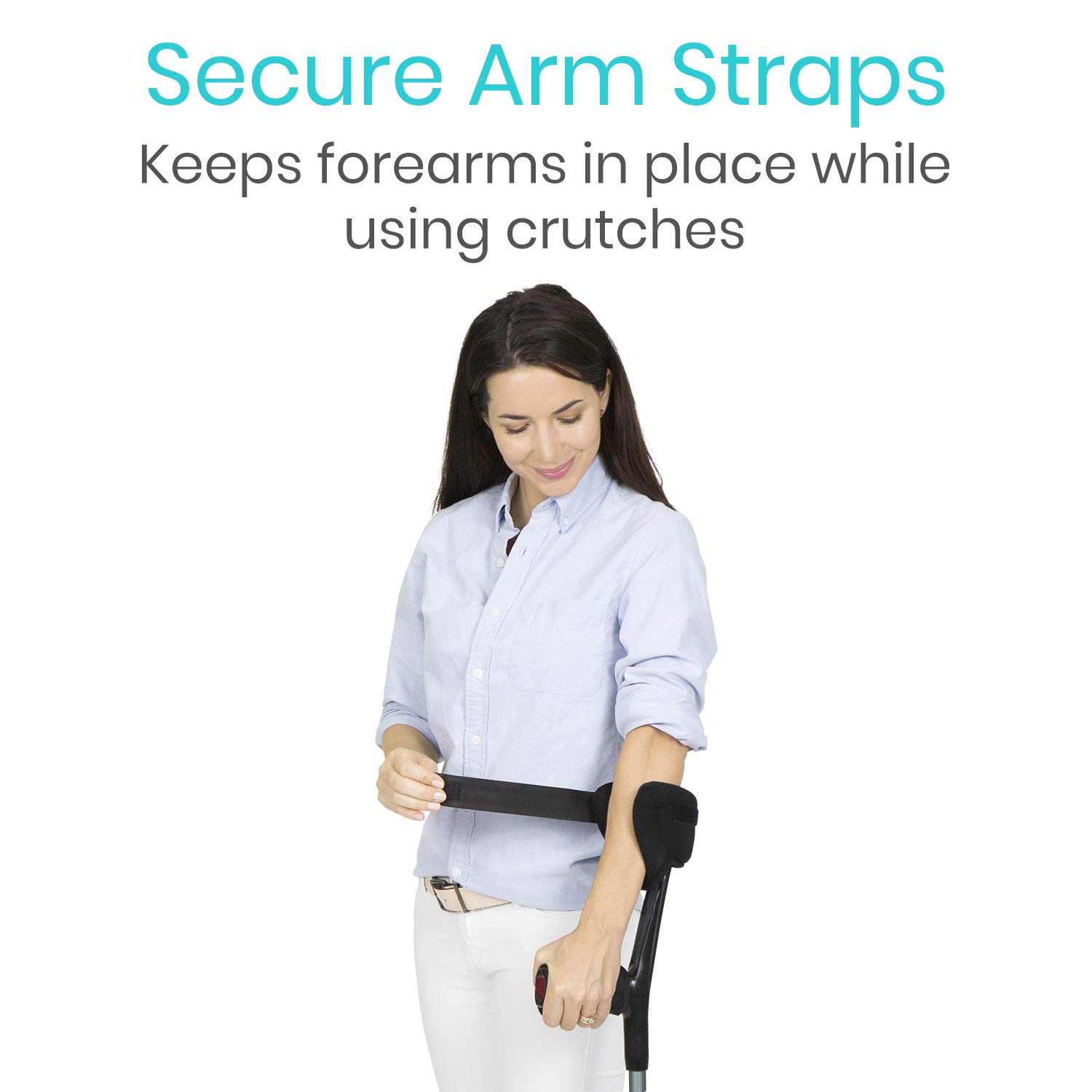 Vive Forearm Crutch Pads Padding for Crutches and Arm Cuffs