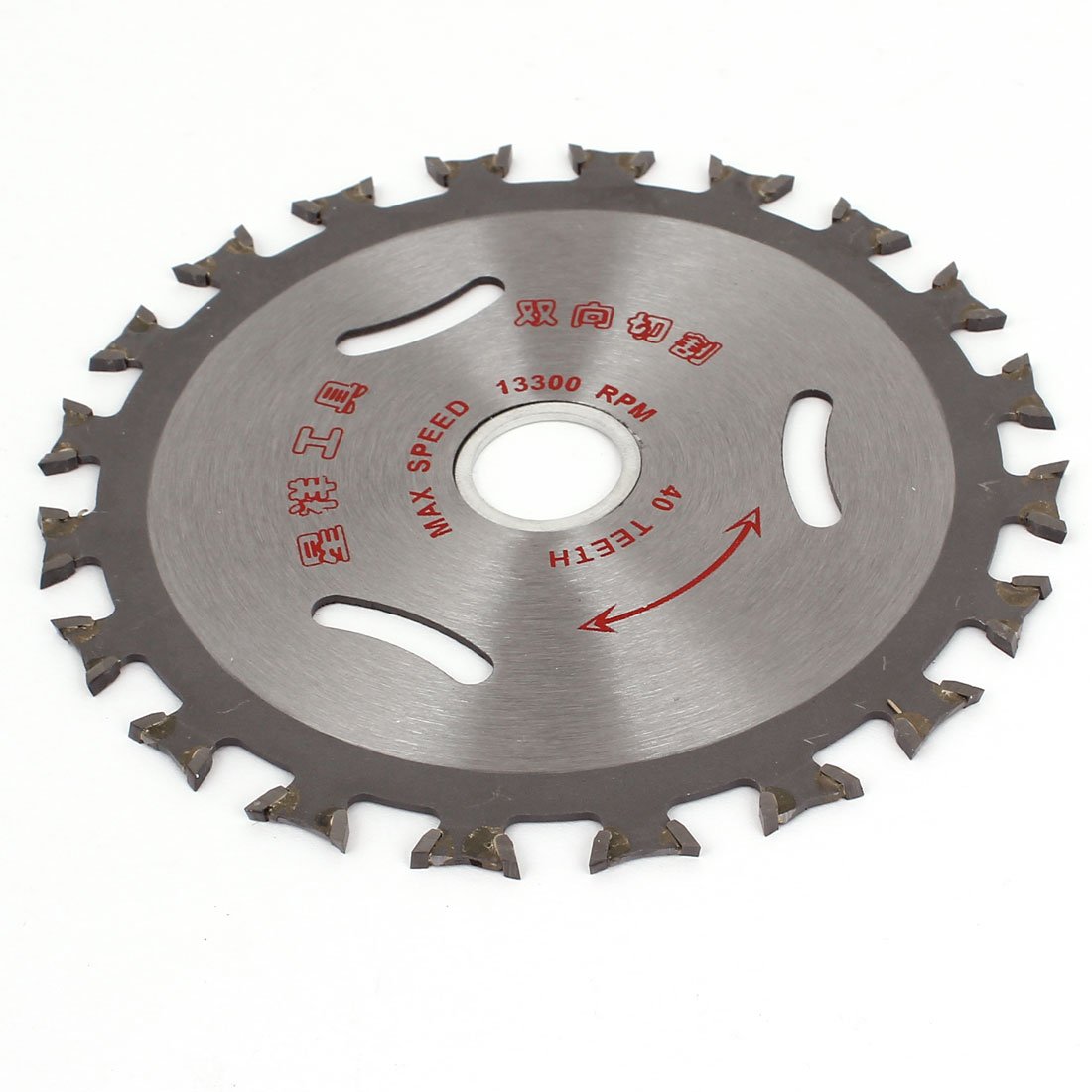 Sourcingmap 110mm x 20mm Circular Cutting Saw Disc Wheel Silver Gray 40 Teeth for Wood