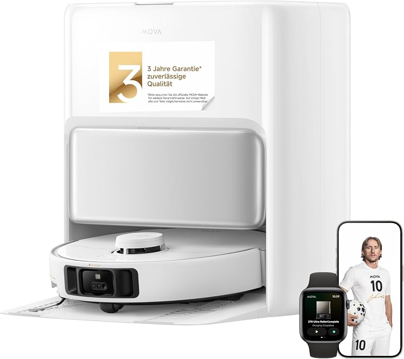 P50 Pro Ultra Saugroboter mit Wischfunktion, 5 °C Dock-Selbstreinig