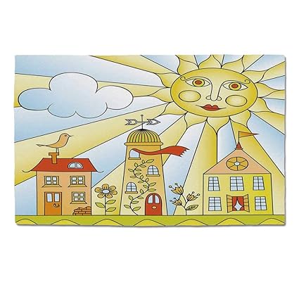 Amazon Com Yoliyana Kids Room Durable Door Mat Childlike
