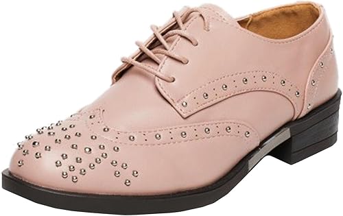 ladies pink brogues uk