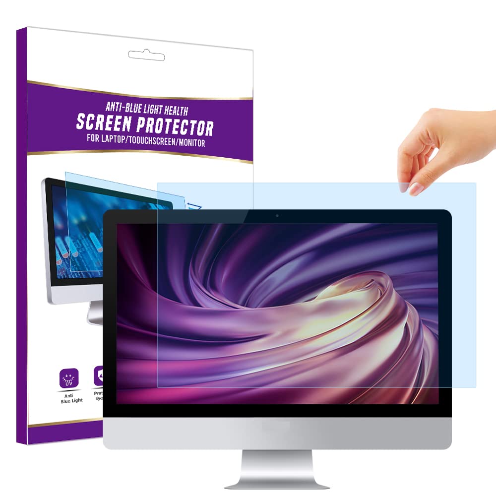 AiMok Removable 19.5 Inch Premium Anti Blue Light Filter, Eye Protection Blue Light Blocking & Anti-Glare Screen Protector for Monitor and PC Computer (19.5" 16:9)