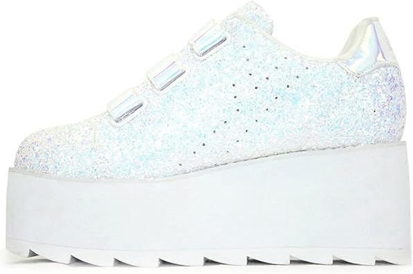 yru white platform sneakers