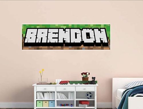 Amazon Com Personalized Gamer Name Banner 4 Feet Wide Reusable