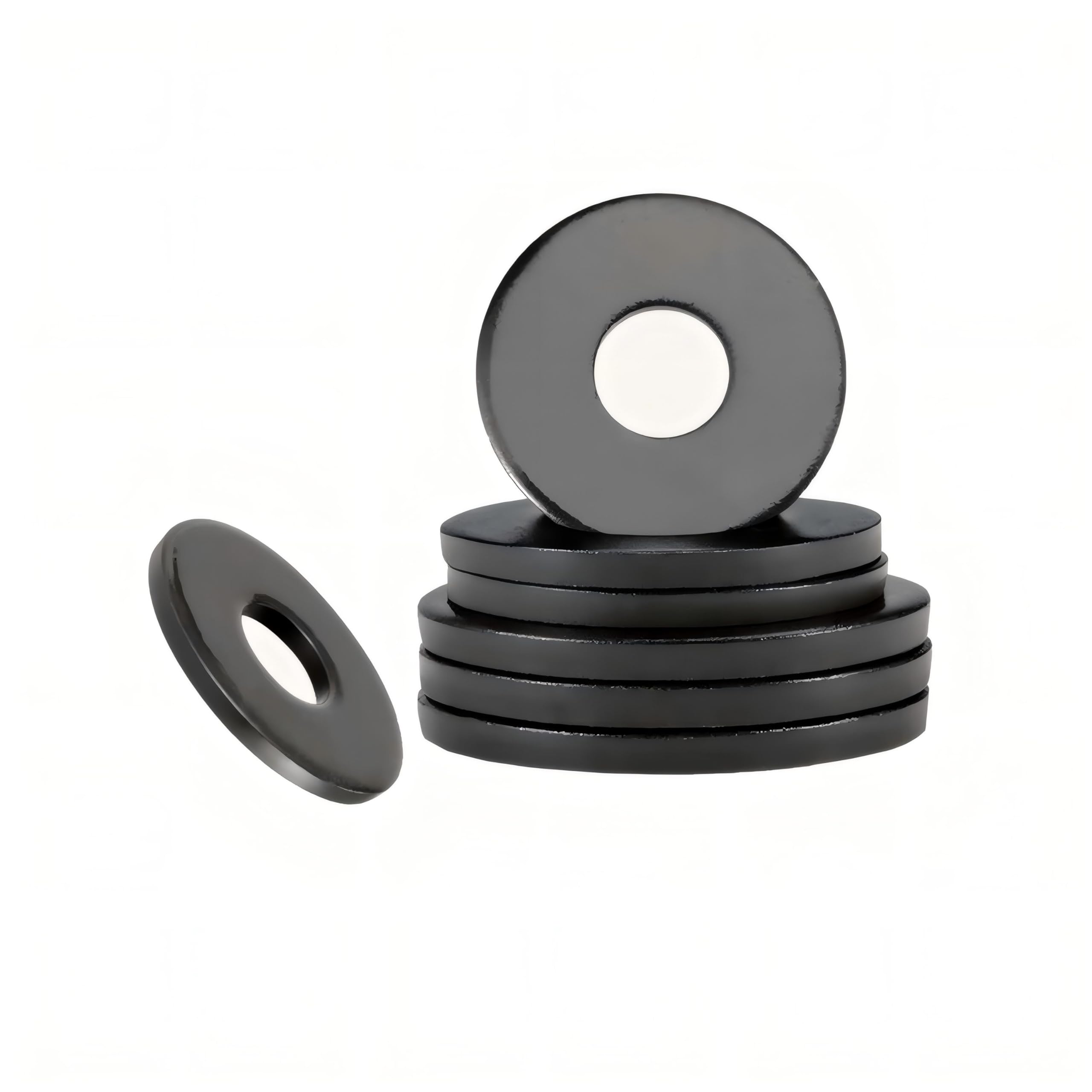 Qrity 5Pcs M24 Round Seal Washer Spacer, Carbon Steel Sealing Gasket Washers for Factory Repair, M24 x 44mm