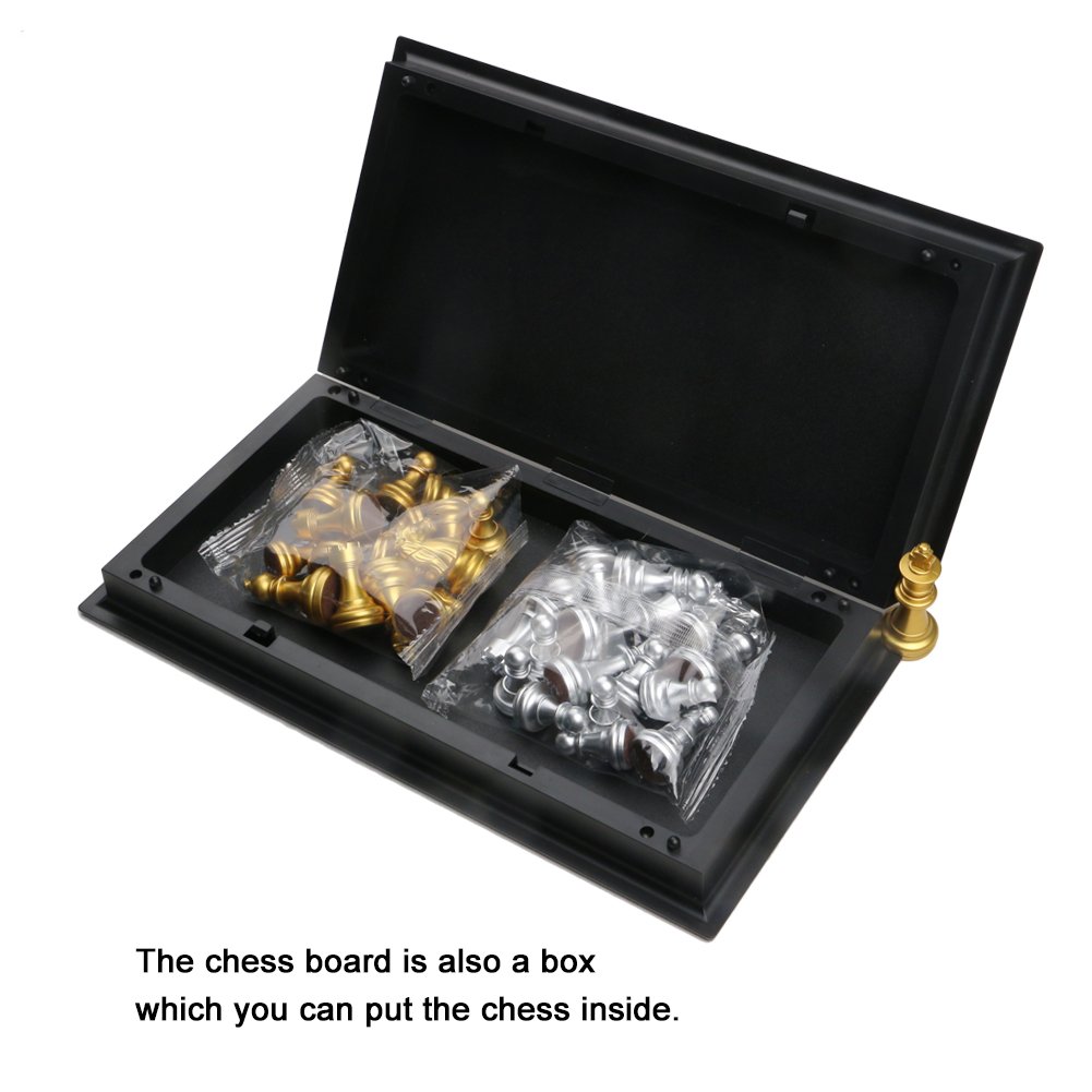 Schachspiel Magnetisch Einklappbar Schachbrett Pädagogische Speil für ab 6 Kinder 25x25cm