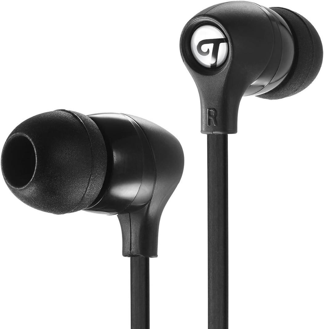 TITUS AUDIO SY2-10Titus Audio Spirito in-Ear Earbuds with Inline Microphone and Noise Isolation, Black