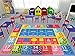 KC CUBS Playtime Collection Math Symbols, Numbers and Shapes Educational Learning Area Rug Carpet For Kids and Children Bedroom and Playroom (3' 3