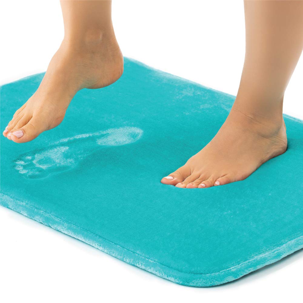 Gorilla Grip Original Thick Memory Foam Bath Rug, 60x24, Cushioned, Soft Floor Mats, Absorbent Premi
