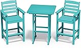 SERWALL Balcony Adirondack Chairs and Table 3