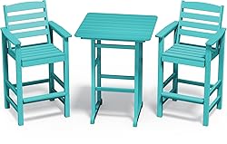 SERWALL Balcony Adirondack Chairs and Table 3