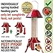 Roamwild PestOff Red Squirrel Proof Cardinal Bird Feeder Mixed Seed Sunflower Heart Version - RED - 3LBS Seed Capacity – 20.5”x7.5”x7.5” (w/Hanger)