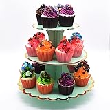 Timkumon 3-Tier Cardboard Cupcake Stand, Disposable