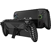 NINKI Silicone Skin for ASUS ROG Xbox Ally X Case with Stand,Shockproof Anti-Scratch Non-Slip Grip Wrap Protective TPU Silicone Protector Cover for ASUS ROG Xbox Ally X 2025 Case with Kickstand Black