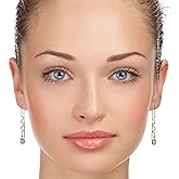 Galaxy Gold GG 14k Solid Gold Threaded Earrings with Amethysts