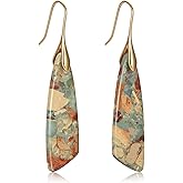 MJartoria Stone Earrings for Women Trendy Vintage Dangle Earrings Drop Earrings Statement Earrings Jewelry Gifts