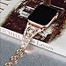 somoder [Hollow Floral Version] Bling Bands Compatible with Apple Watch Band 42mm 44mm 45mm, Vintage Chain Jewelry Cuff Bracelet with Rhinestone Replacement for Iwatch SE Series 7/6/5/4/3/2/1