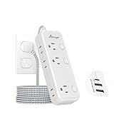 Surge Protector Power Strip with Individual