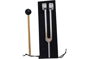 LeSage Otto 128 HZ Weighted Tuning Fork Diapason 128 hertz Tuning Forks for Healing 128HZ with Silicone Hammer Cleaning Cloth