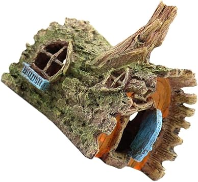 Amazon 水槽用 オブジェ 隠す洞窟 ツリーハウス アクアリウム オーナメント 装飾 魚 の 隠れ家に Hellery オーナメント 通販
