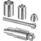 2 Pack Motorcycle Bar Ends Mounting Screw Set Universal 13mm-24mm Handlebar Expansion Screws for 7/8'' Handle Bar Grip End Caps Silder Handle Bars Plug Side Mirror Electric Dirt Bike Scooter Silver