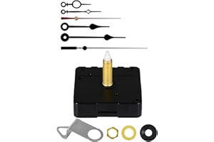 WINTAIM Upgrade Your DIY Clock Project with Long Shaft Silent Clock Mechanisms - Perfect for Thick Panels! Get Inspired and Create a Stylish Timepiece at Home (32mm Shaft, A+B Hands)