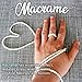 White Macrame Cord 4mm x 109yd Macrame Supplies - Best for Wall Plant Hanger Craft Making Dream Catcher Supplies - 4mm Natural White Macrame Rope by Stillness Crafts