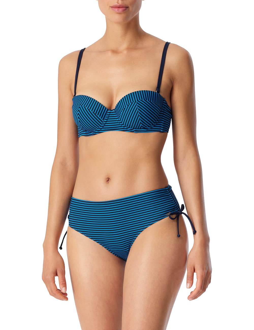 Schiesser Women's Bandeau Bikini Set 179212, Aquarium, 8/D