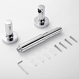 YUET Stainless Steel Toilet Roll Holder Wall Mount Spring Loaded Tissue Stand view 4