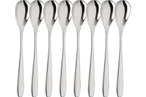 Stainless Steel Egg Spoons for Soft Boiled Eggs Set Espresso Spoons for Dessert, Tea, Coffee