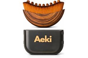 Aeki Lymphatic Contour Face Brush - Lymphatic Drainage Massager | Dry Facial Gentle Beauty Tool - Chin & Jawline Sculpting - 