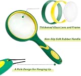 Uncle Paul Magnifying Glass 4X-5X 75mm Thickened Lens Green OS04 view 2