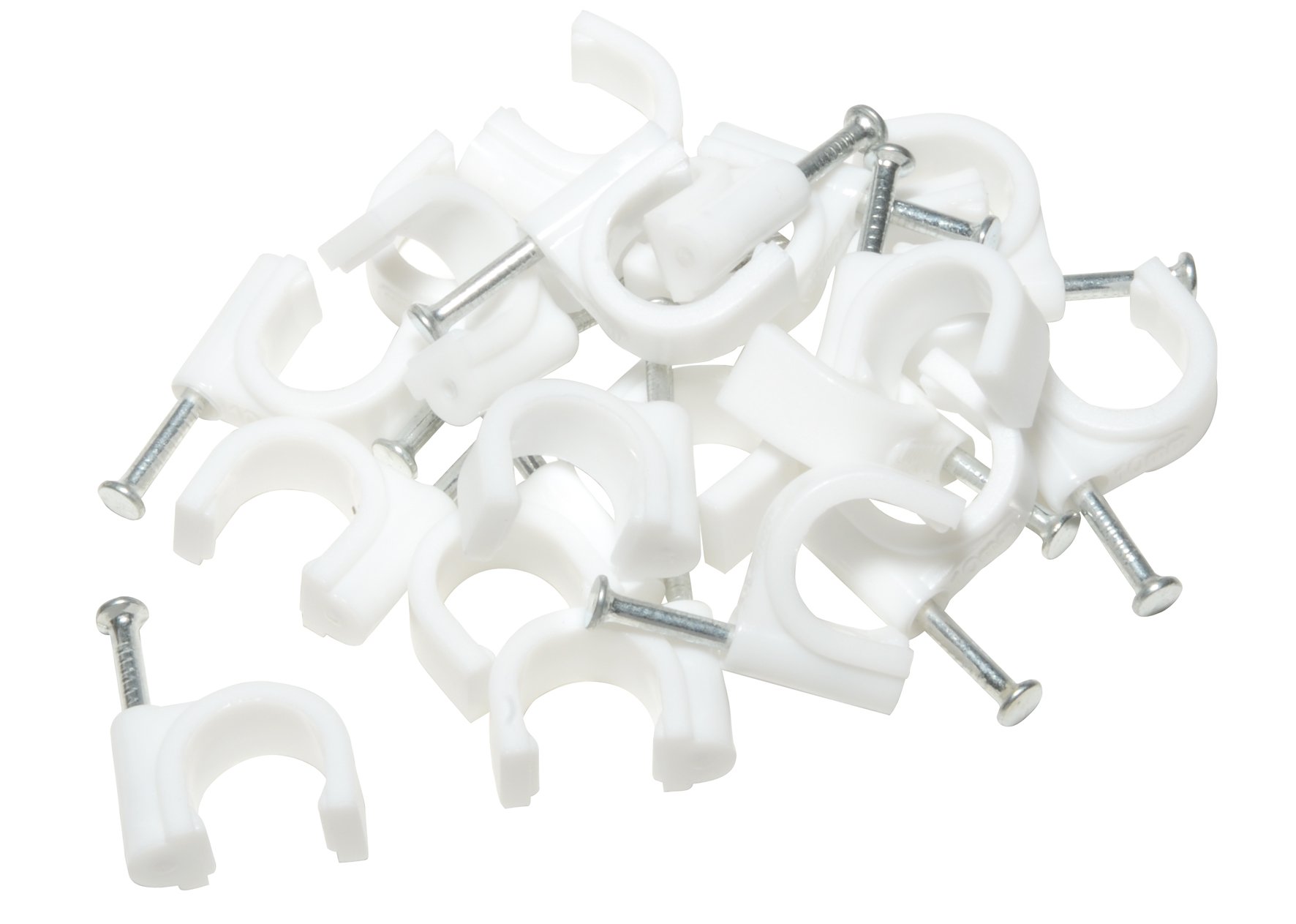 20 Cable Ties 10 mm White