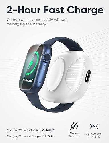 Portable Charger for Apple Watch, 1000mAh Magnetic Keychain