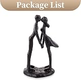 Sziqiqi Cast Iron Kissing Couple Statue Modern Romantic Figurine Gift view 8