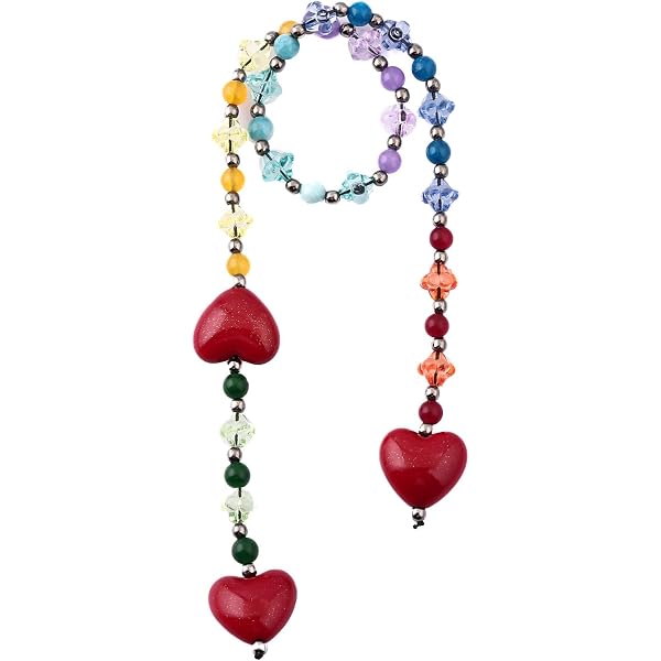 Amazon.com: Romukuku Classic Heart Bag Charm, Vintage  display picture 2