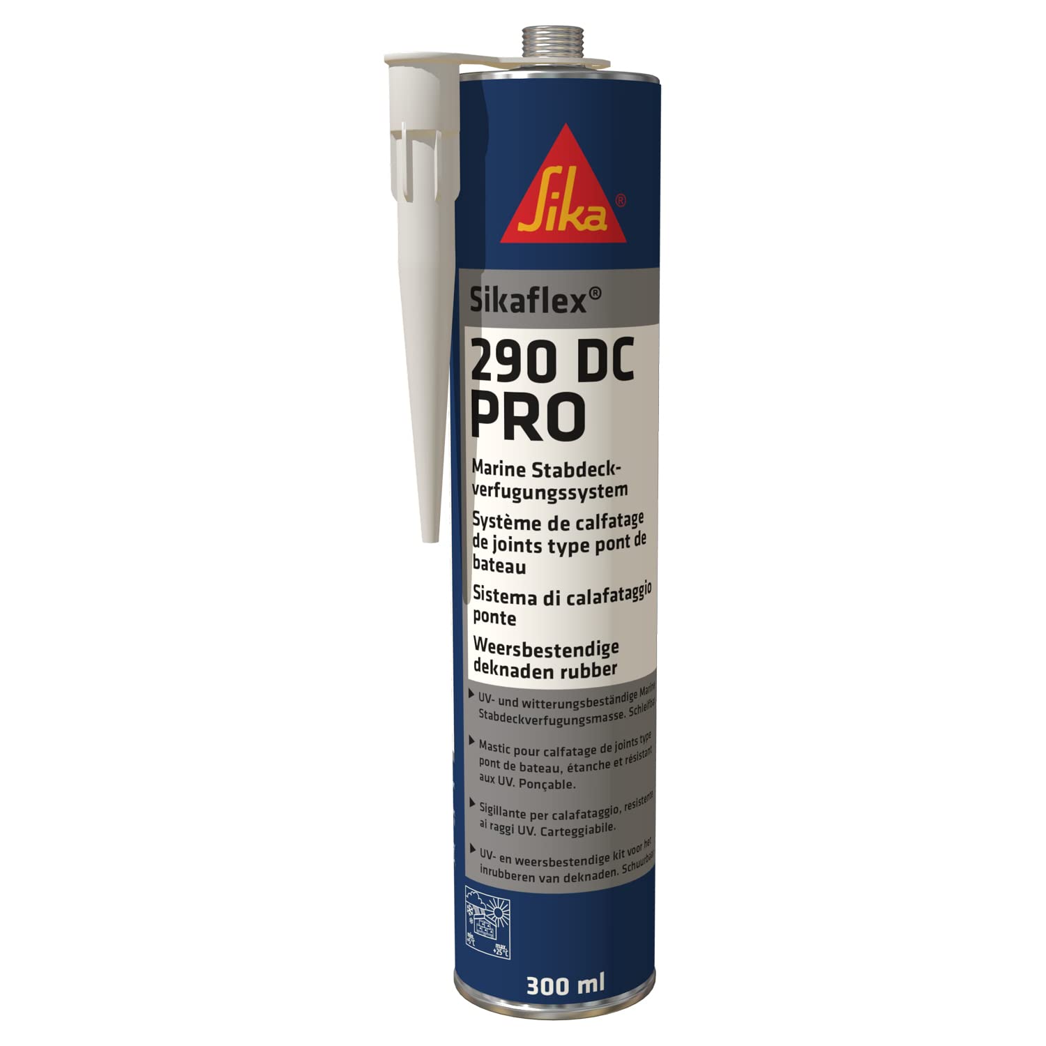 Sika Sikaflex -290 DC PRO – Professional Deck Caulking Compound – Excellent Weathering Resistance – Long Toolability – Black – 300ml