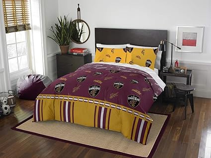 Amazon Com Hnu Nba Cleveland Cavaliers Queen Comforter Set Yellow