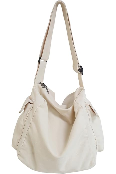 Amazon.com: Grunge Canvas Shoulder Bag Women Goth Hobo Purses Y2K  