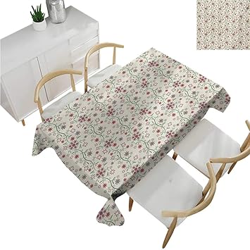 Amazon Com Familytaste Floral Outdoor Tablecloth Vintage Shabby