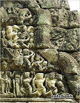 Notebook 8 5x11 Cute Lined Journal Cambodia Angkor Temple Bayon Ruin Bas Relief Amazon Co Uk Sophia Olivia 9781076356185 Books