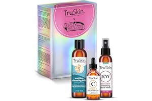 TruSkin x Kylie Skincare Gift Set – With Vitamin C Face Serum 1 fl oz, Soothing Cleansing Milk 4.2 fl oz, and Rose Water Spray for Face 4 fl oz – Exclusive Skincare Set by Kylie Cantrall