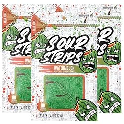 Sour Strips Flavored Sour Candy Strips, Deliciously