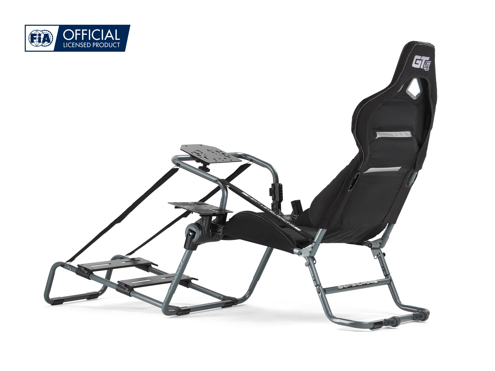 Next Level Racing NLR-S031GR GTLite Pro Foldable Racing Cockpit – Grey Edition (NLR-S031GR)