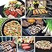 SHINE HAI BBQ Grill Mat Set of 5, Non-Stick BBQ Grill & Baking Mats, PFOA Free, Reusable and Easy to Clean, BBQ Accessories for Gas, Charcoal, Electric Grill and More- 15.75 x 13 Inch