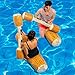 FUDOSAN Inflatable Pool Floats Pool Party Play Boat Raft Collision Toys Wood Grain Seat Mounts Water Swimming Floating Row for Kids/ Adults, Max Weight 160 lbs