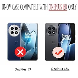 Unov Case Compatible with OnePlus 13R 5G Clear with