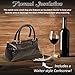 Primeware Wine Clutch Bag (Thermal Insulated) Trendy Women’s Carry Tote | Holds Red & White 750mL Bottles | Trendy Fashion | Incl. Portable Waiter-Style Corkscrew