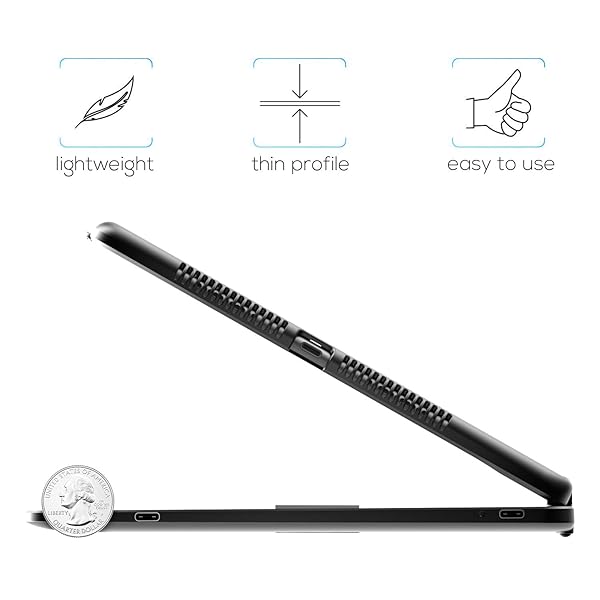 TYPECASE TOUCH FOR IPAD 9TH GENERATION CASE WITH KEYBOARD (10.2″, 2021),MULTI-TOUCH TRACKPAD,10 COLOR BACKLIGHT, 360° ROTATABLE, THIN & LIGHT FOR 8TH GEN (2020),7TH GEN (2019), AIR 3,PRO 10.5 (BLACK).